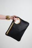 Hands-Free Bracelet Bag - Large Clutch Grey gold final sale
