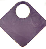 Diamond Shoulder Bag in Grape with Copper Trim