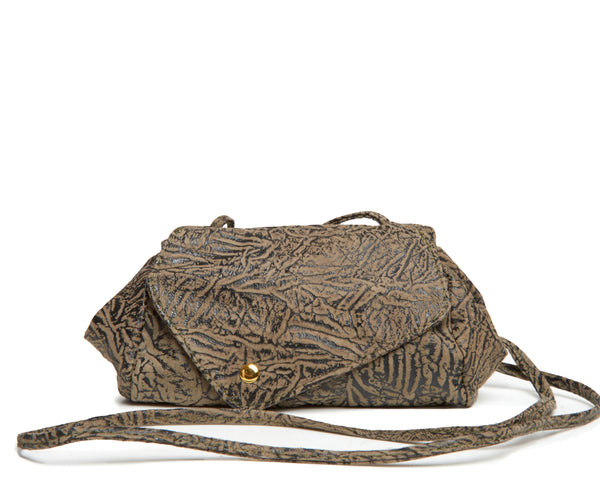 Sofia Convertible Bag in Embossed Olive