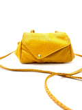 Sofia Convertible perforated, yellow lamb  leather