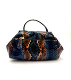 Sofia Convertible Bag in Python multi color