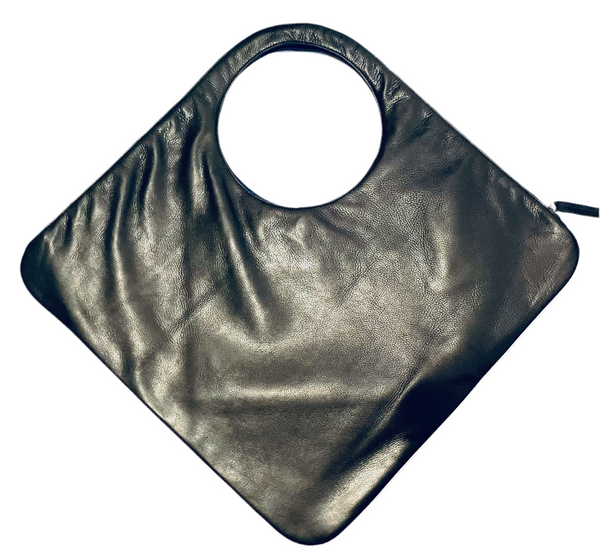 (Copy) Diamond Shoulder Bag in Black with Gold Trim