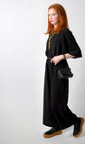 Josephine Crossbody Bag in Black Lamba