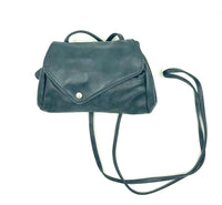 Sofia Convertible Bag in Mettalic Blue