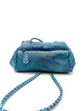 Sofia Convertible Fish Pattern Turquoise Embossed limited edition