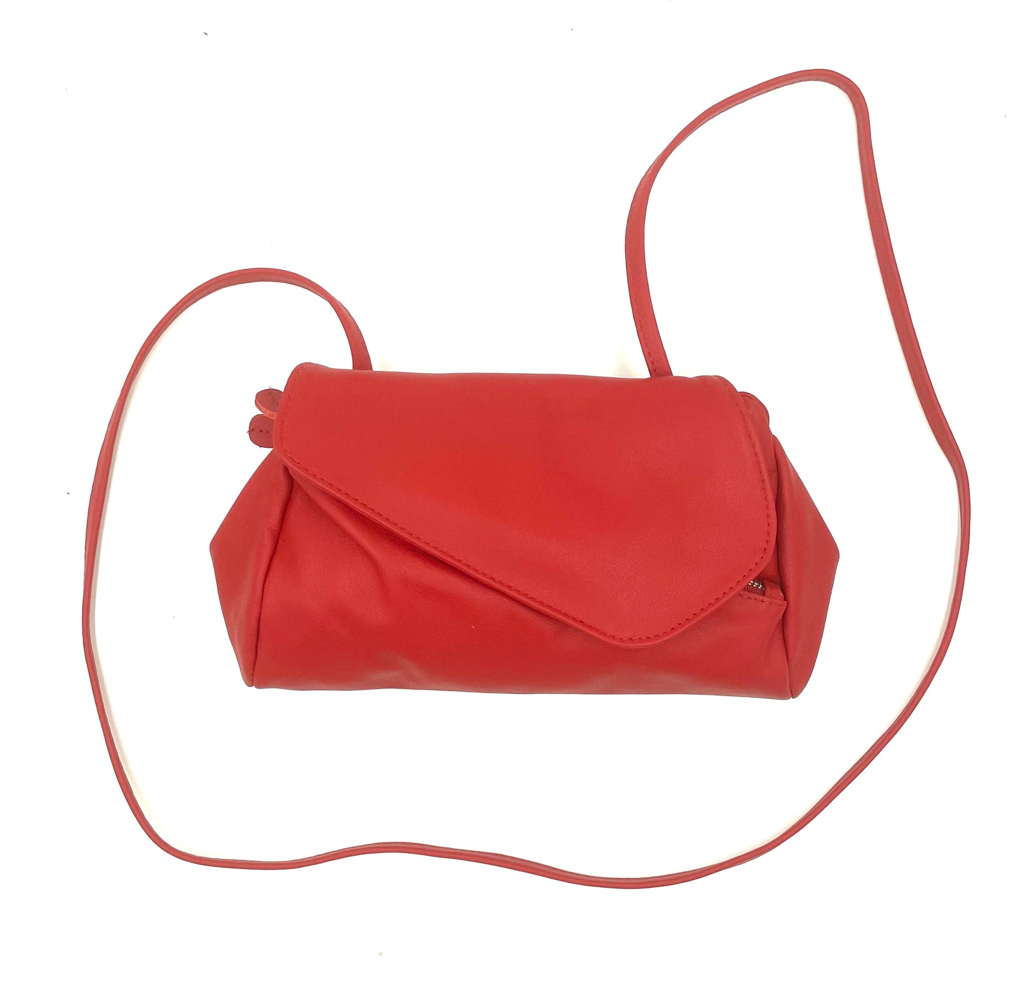 Josephine Crossbody Bag in Tomato Red soft ArzaDesign