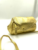 Sofia Convertible Bag in Metallic soft as butter Gold color
