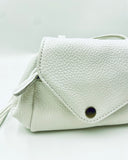 Sofia  Crossbody Bag in bleach white texture
