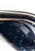 Hands-Free Bracelet Bag - Large Clutch in Black with Pearl Ring