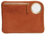 Hands-Free Bracelet Bag - Large Clutch in Whiskey with Gold Ring