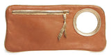 Hands-Free Bracelet Clutch - Medium - Whiskey Matte soft with Gold Ring