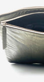 Hands-Free Bracelet Bag - Large Clutch in Metallic Pewter