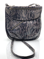 Rolita Crossbody Bag in Grey & Black Snake LIMITED EDITION