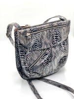 Rolita Crossbody Bag in Grey & Black Snake LIMITED EDITION