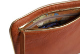 Hands-Free Bracelet Bag - Large Clutch in Whiskey with Gold Ring
