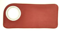 Hands-Free Bracelet Clutch - Medium - Red Leather with Pearl Ring