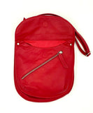 Rolita Crossbody Bag in Deep red  soft leather