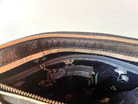 Hands-Free Bracelet Bag - Large Clutch in Graphite With grey trim