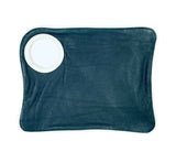 Hands-Free Bracelet Bag - Large Clutch in Dark Navy with Silver or Olive Ring
