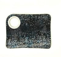 Hands-Free Bracelet Bag - Large Clutch Stingray Black Blue  c