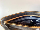 Hands-Free Bracelet Bag - Large Clutch in Graphite With grey trim