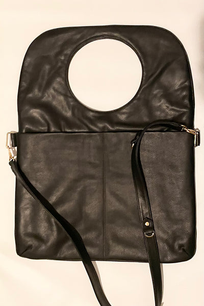Audrey Large Messenger/Laptop Bag in Black