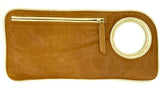 Hands-Free Bracelet Clutch - Medium - Whiskey Matte soft with Gold Ring