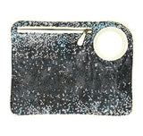 Hands-Free Bracelet Bag - Large Clutch Stingray Black Blue  c