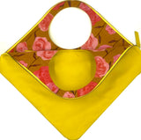 Diamond Shoulder Bag in Yellow Matte with Yellow Trim