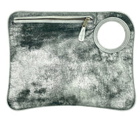 Hands-Free Bracelet Bag - Large Clutch in Graphite With grey trim