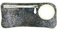 Hands Free Bracelet Clutch -Medium-Stingray with Cream ring