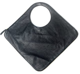 Diamond Shoulder Bag in Black Matte with Gold Trim