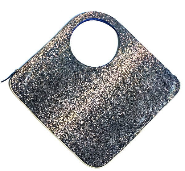 Diamond Shoulder Bag in Stingray Print on Suede Jo