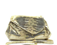 Josephine Crossbody Bag in Gold Snake Print