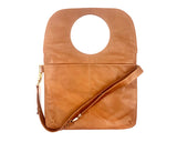 Audrey Large Messenger/Laptop Bag in Whiskey