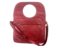 Audrey Large Messenger/Laptop Bag in Red