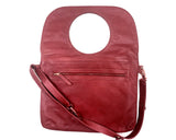 Audrey Large Messenger/Laptop Bag in Red