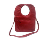 Audrey Large Messenger/Laptop Bag in Red