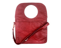 Audrey Large Messenger/Laptop Bag in Red
